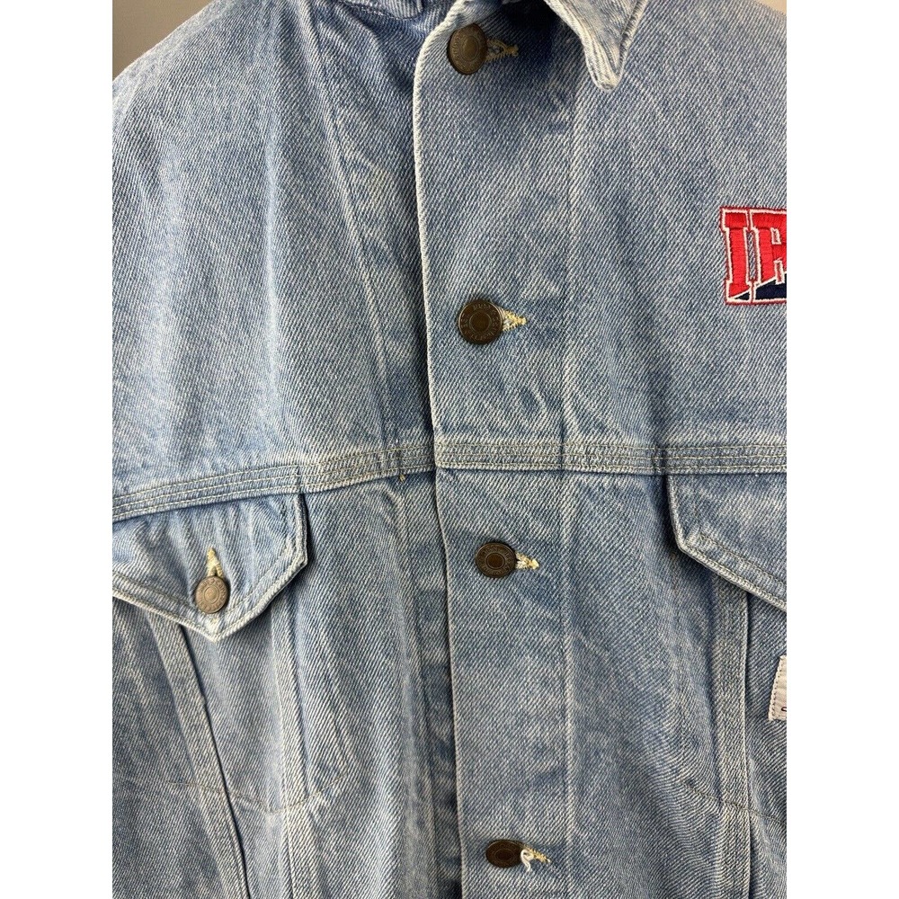 Carhartt Denim Jean Jacket Logo IBEW International Brotherhood Electrical Worker - Picture 10 of 13